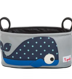3 Sprouts Barnevognstaske - 32x15x13 cm - Hval