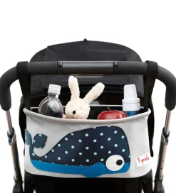 3 Sprouts Barnevognstaske - 32x15x13 cm - Hval