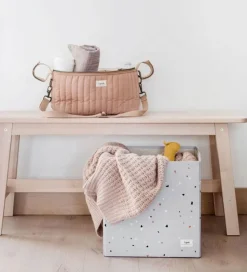 3 Sprouts Opbevaringskasse - 33x33x33 cm - Terrazzo/Lysegrå