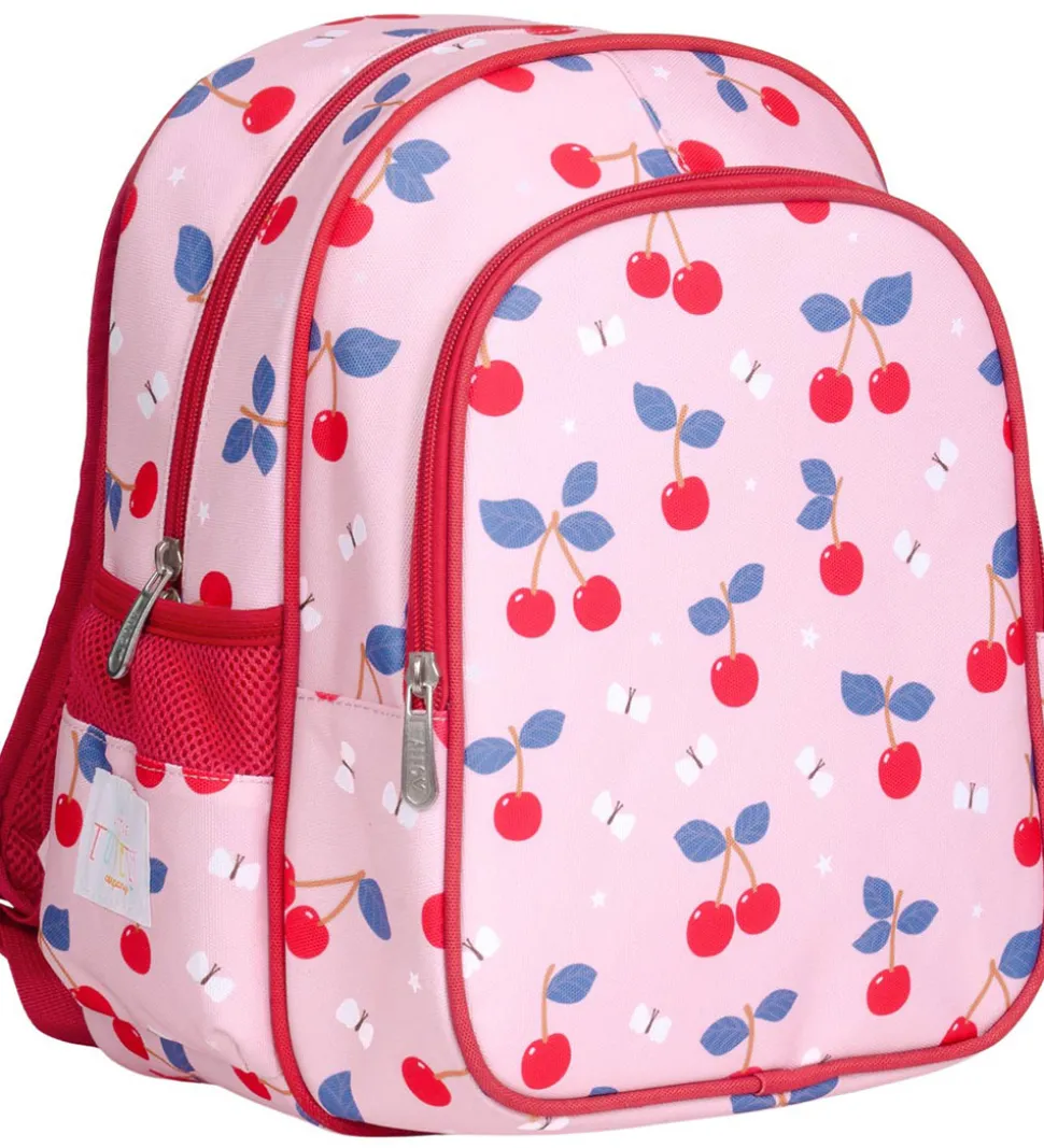 A Little Lovely Company Børnehavetaske m. Termolomme - Kirsebær