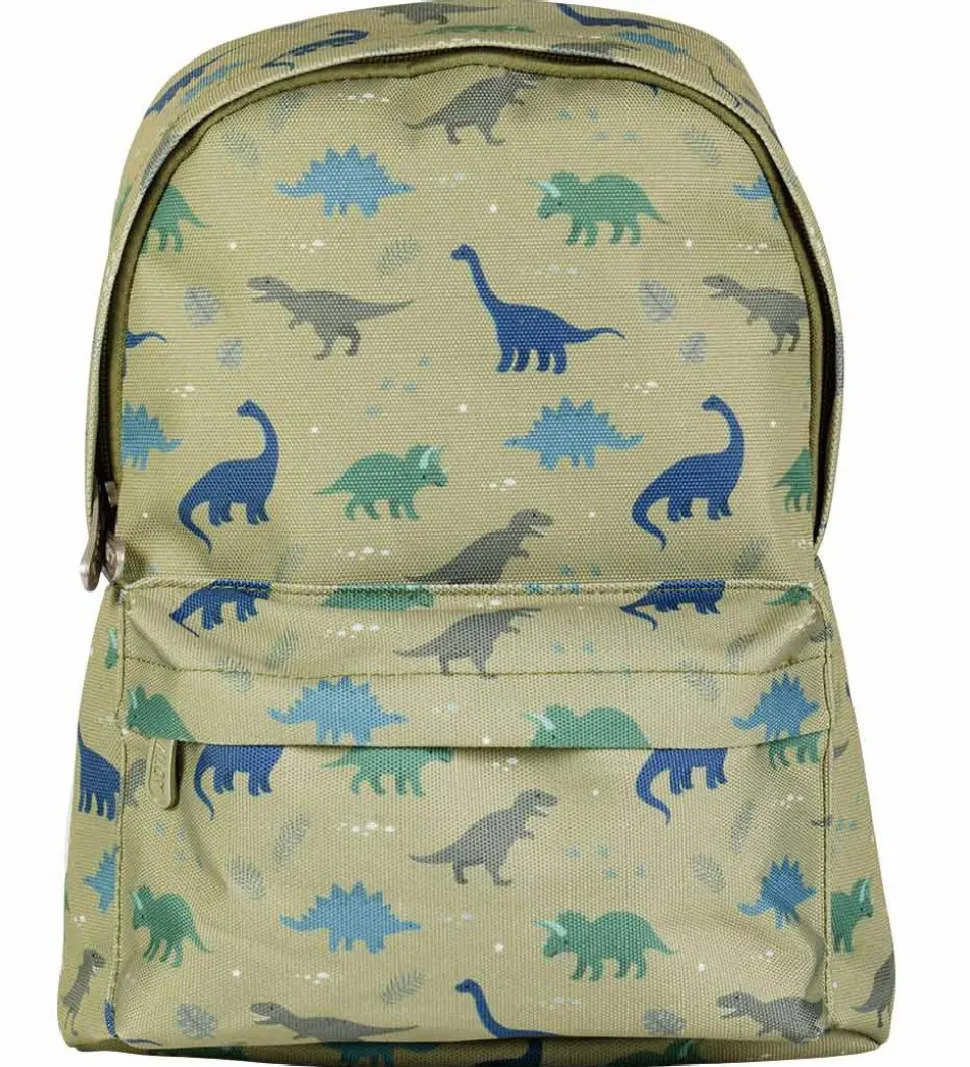 A Little Lovely Company Børnehavetaske - Dinosaur - Grøn