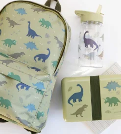 A Little Lovely Company Børnehavetaske - Dinosaur - Grøn