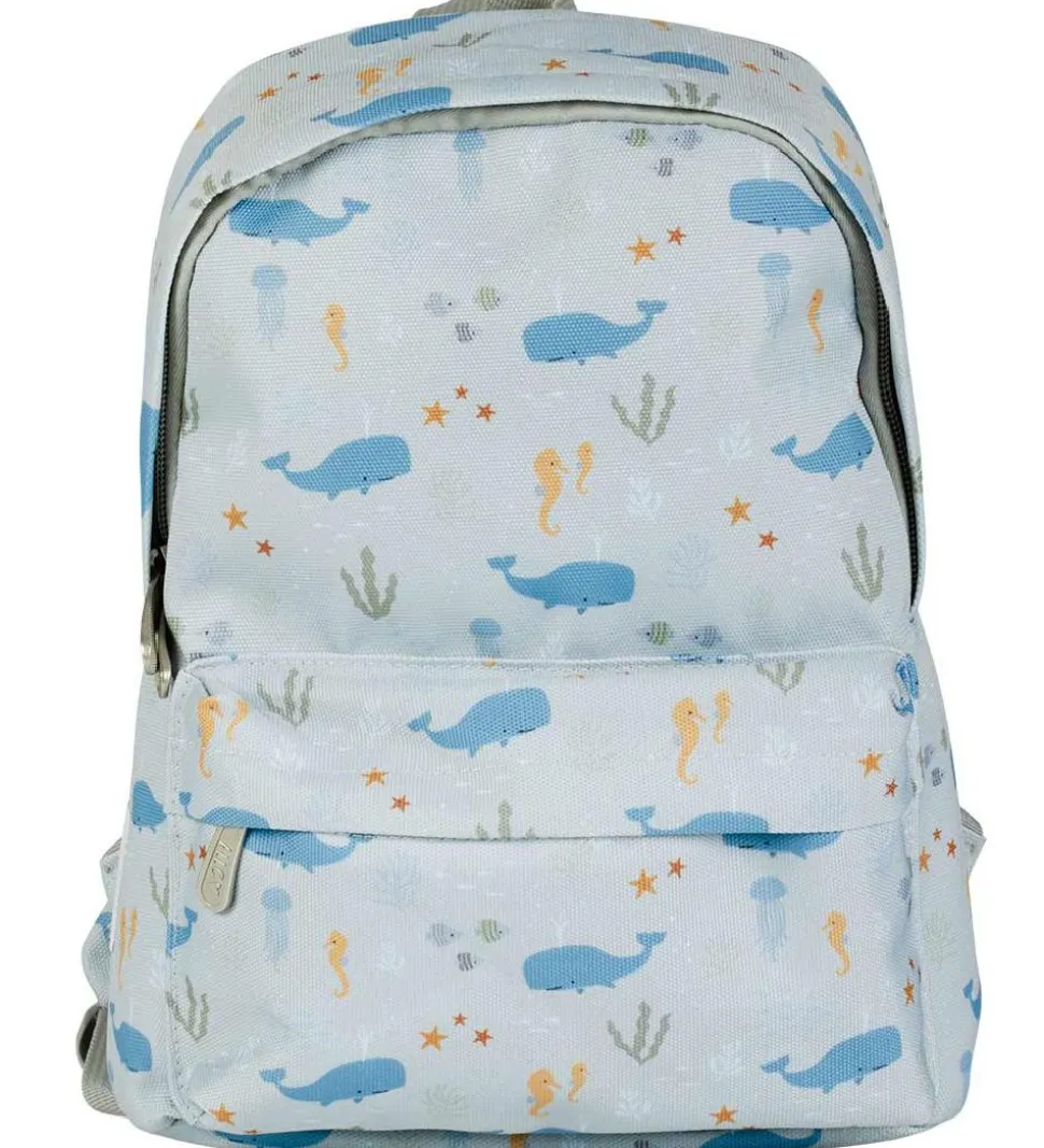 A Little Lovely Company Børnehavetaske - Ocean - Blå