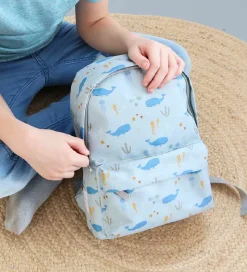 A Little Lovely Company Børnehavetaske - Ocean - Blå