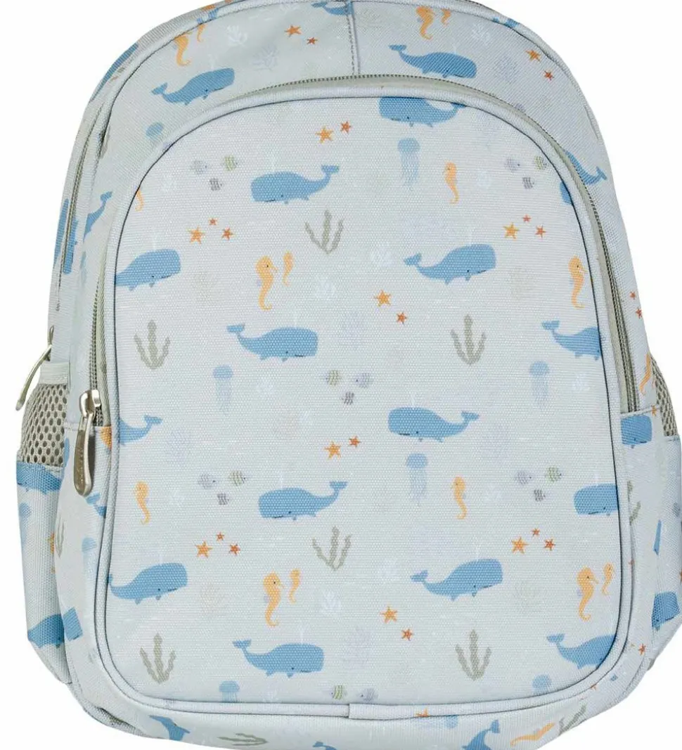 A Little Lovely Company Børnehavetaske m. Termolomme - Ocean - B