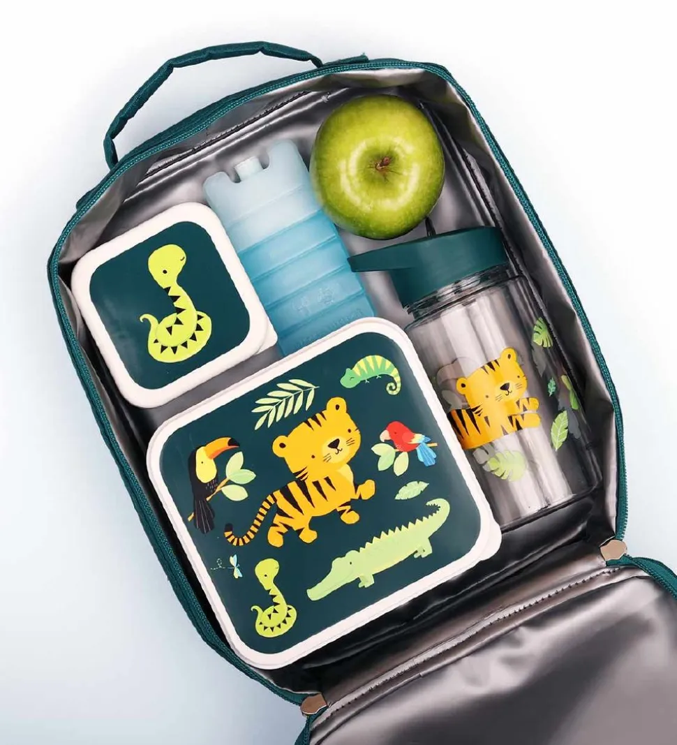 A Little Lovely Company Køletaske - Petroleum m. Jungle