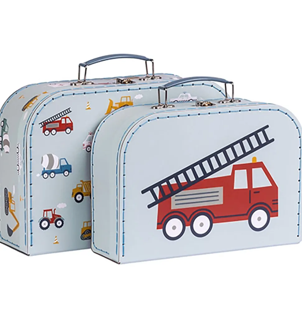 A Little Lovely Company Kuffertsæt - 2 stk. - 29x20/25,5x18 cm -