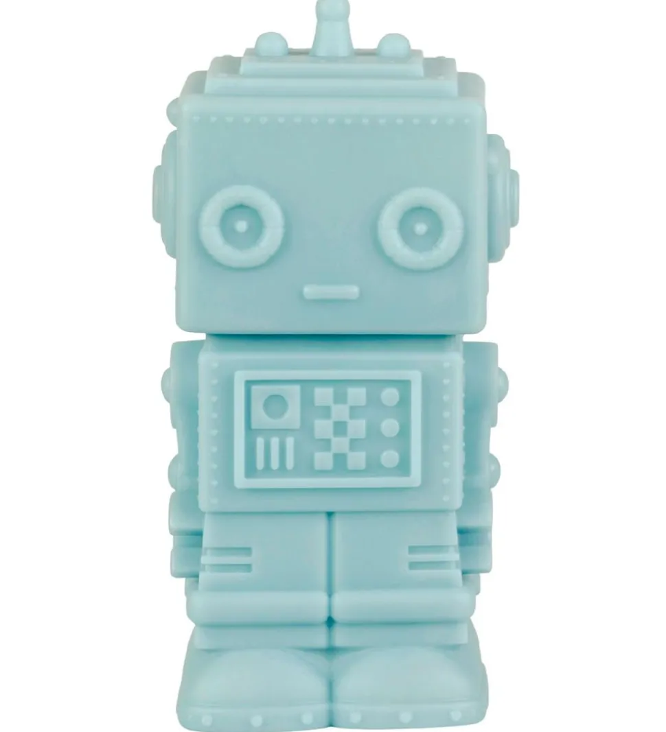 A Little Lovely Company Lampe - 14 cm - Robot - Smoky Blue