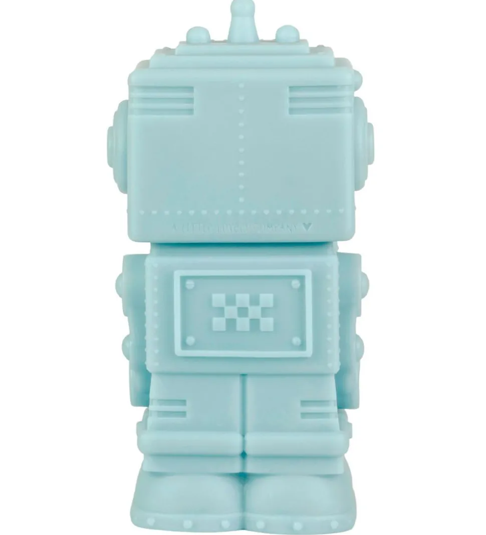 A Little Lovely Company Lampe - 14 cm - Robot - Smoky Blue
