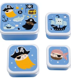 A Little Lovely Company Madkassesæt - 4 stk - Pirates