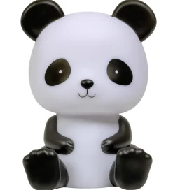 A Little Lovely Company Natlampe - Panda - 19 cm - Sort/Hvid
