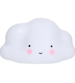 A Little Lovely Company Natlampe - 24,5 cm - Cloud - Hvid