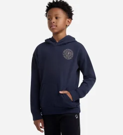 Abercrombie & Fitch Hættetrøje - Navy Blazer m. Print