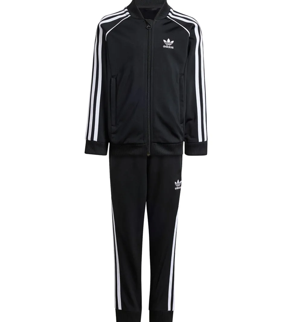 adidas Originals Træningssæt - Sort m. Hvid