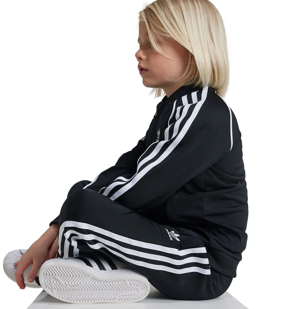 adidas Originals Træningssæt - Sort m. Hvid