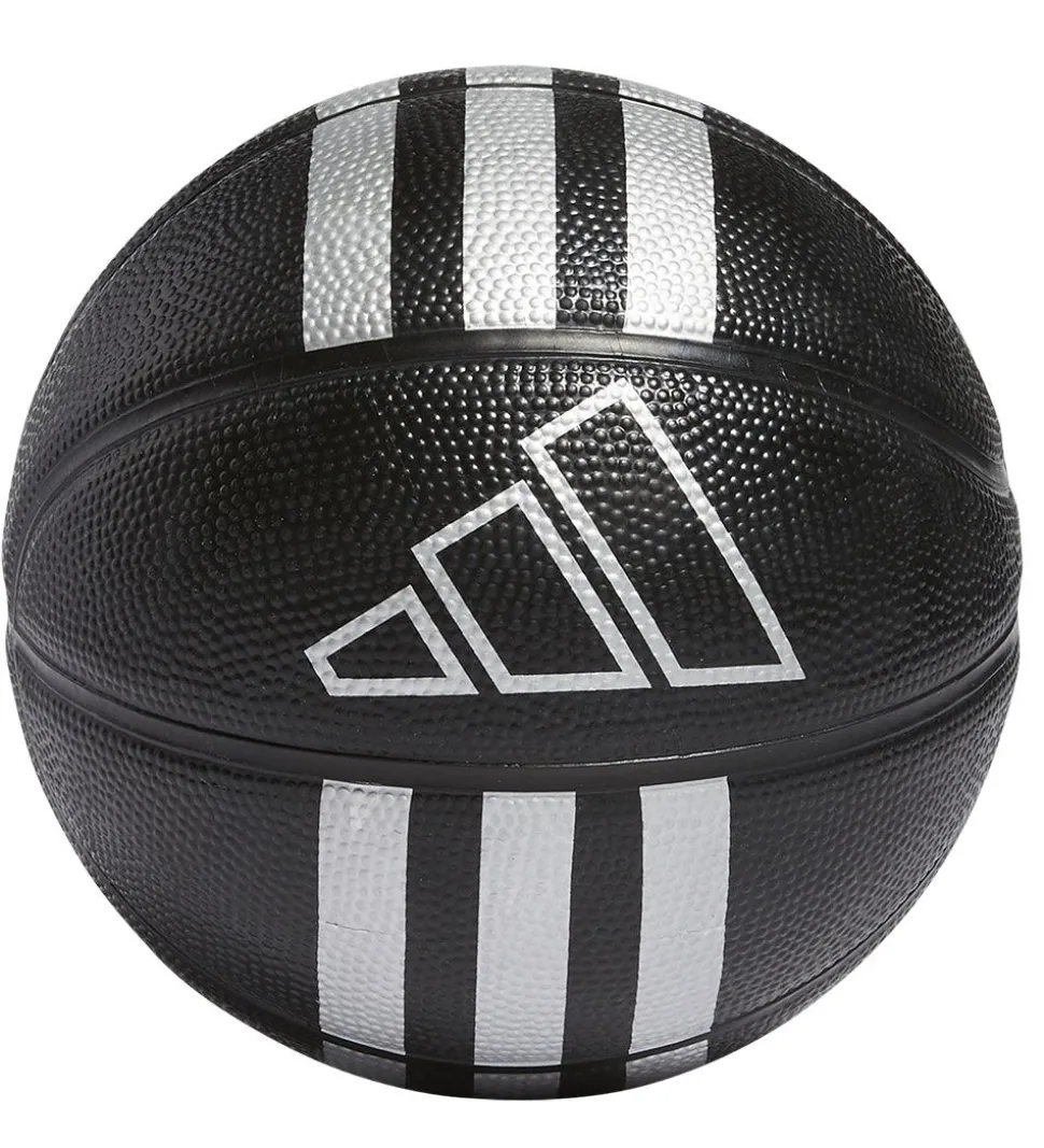 adidas Performance Basketbold - Str. 3 - Mini - Sort/Sølv