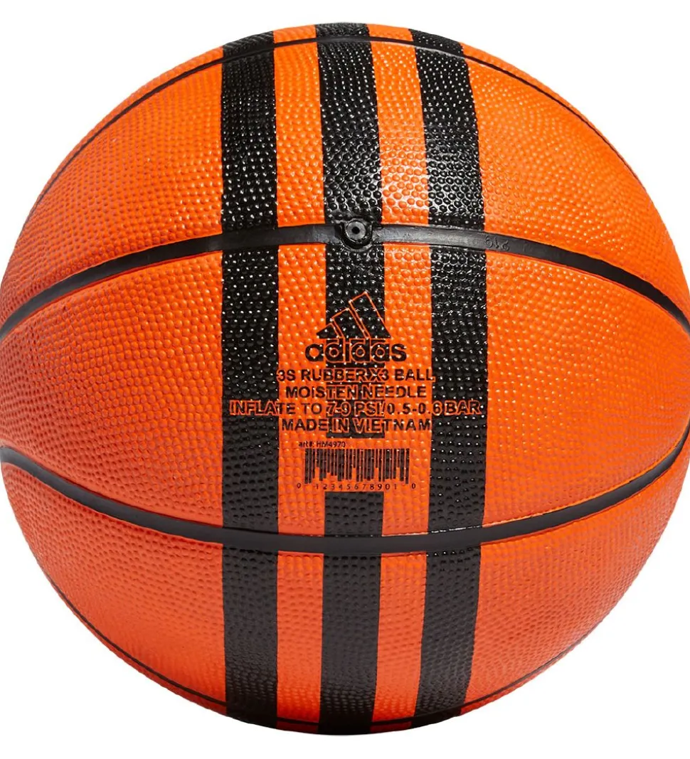 adidas Performance Basketbold - 3S Rubber X3 - Orange/Sort