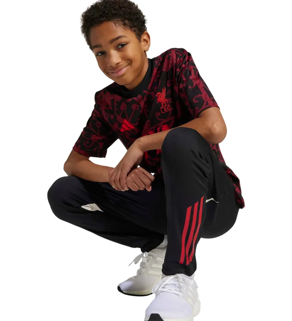 adidas Performance Fodboldtrøje - Liverpool 25/26 - Sort/Pure Ru