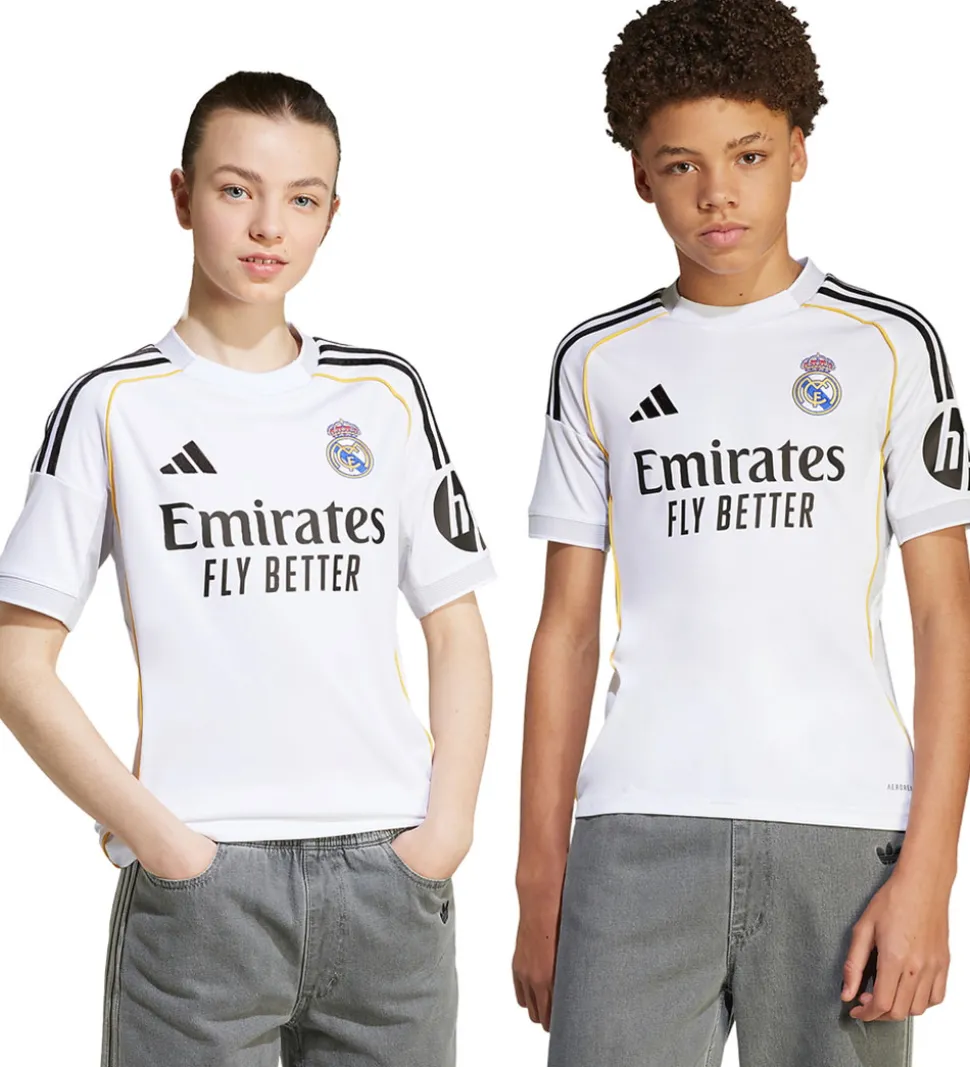 adidas Performance Fodboldtrøje - Real Madrid - Hvid m. Logo