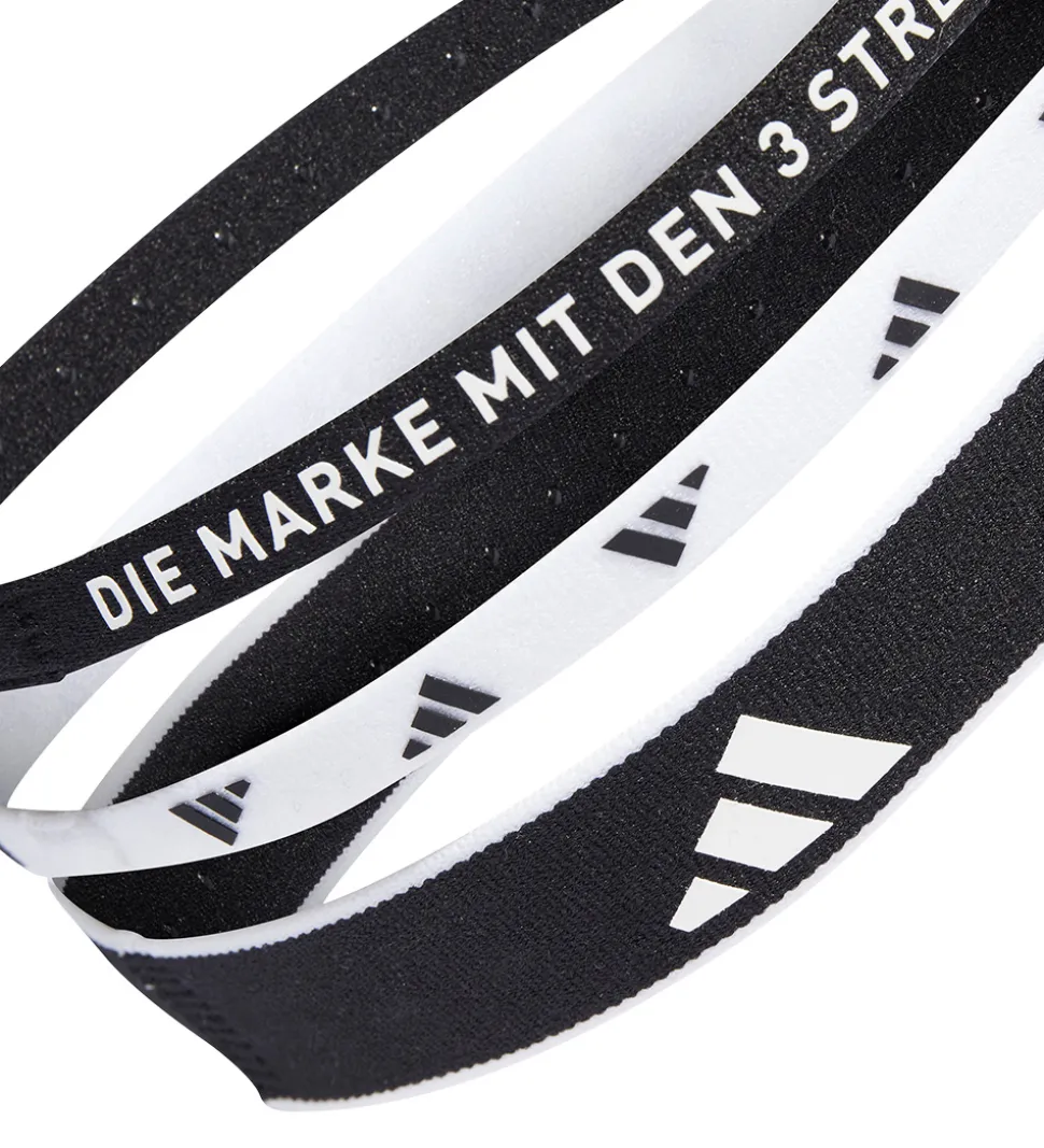 adidas Performance Hårbånd - 3-pak - Sort/Hvid