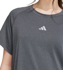 adidas Performance T- shirt - JG Tee Lux - Grå Meleret