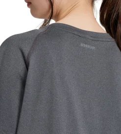 adidas Performance T- shirt - JG Tee Lux - Grå Meleret