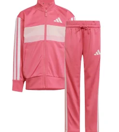 adidas Performance Træningssæt - LK 3S TIB TS - Pnkfus/White/Clp