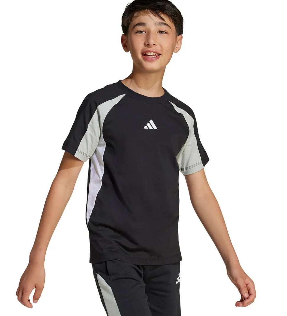 adidas Performance T-shirt - J CB T - Sort m. Logo