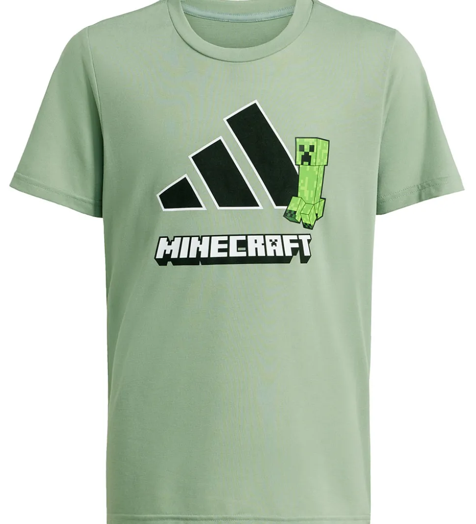 adidas Performance T-shirt - J Minecraft TR - SILGRN