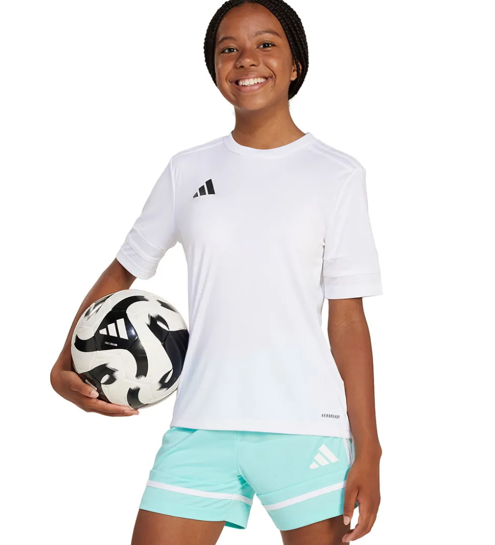 adidas Performance T-shirt - SQUA25 JSY Y - Hvid/Sort