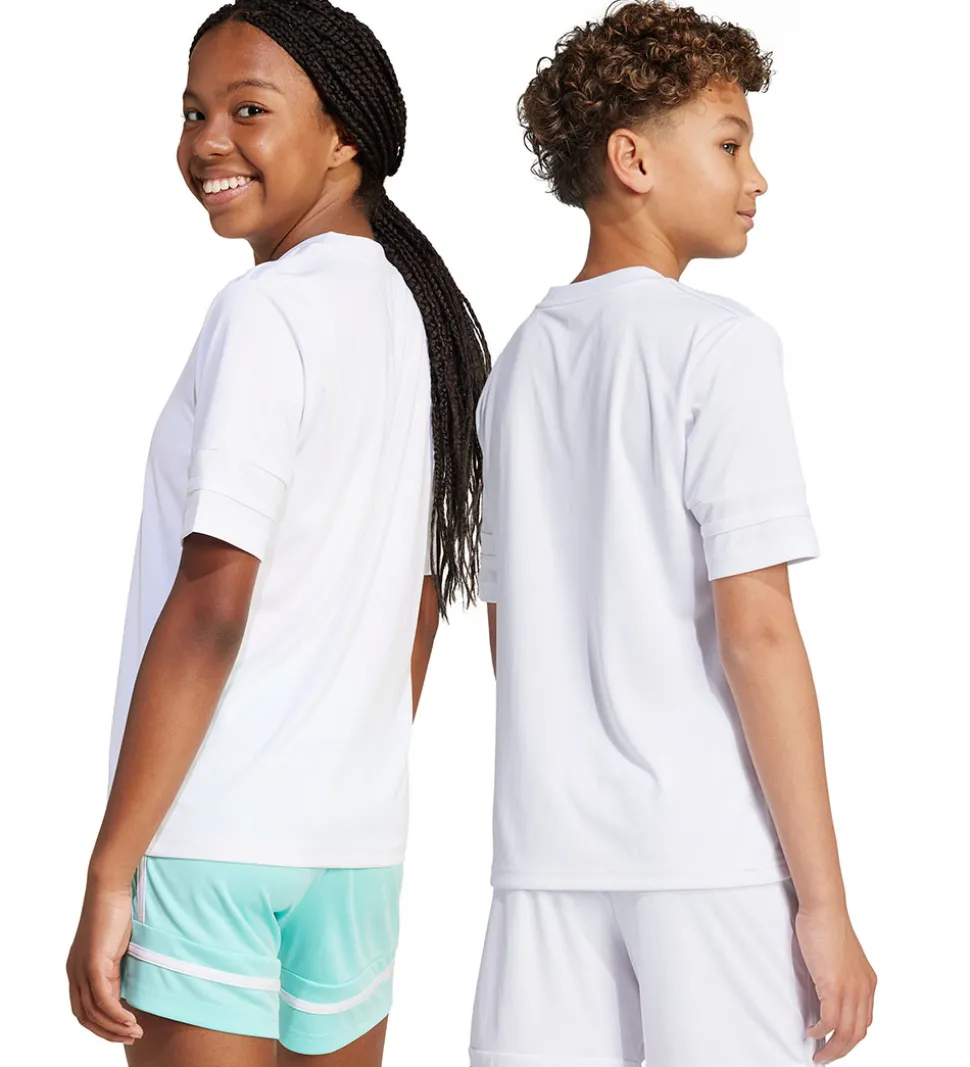 adidas Performance T-shirt - SQUA25 JSY Y - Hvid/Sort