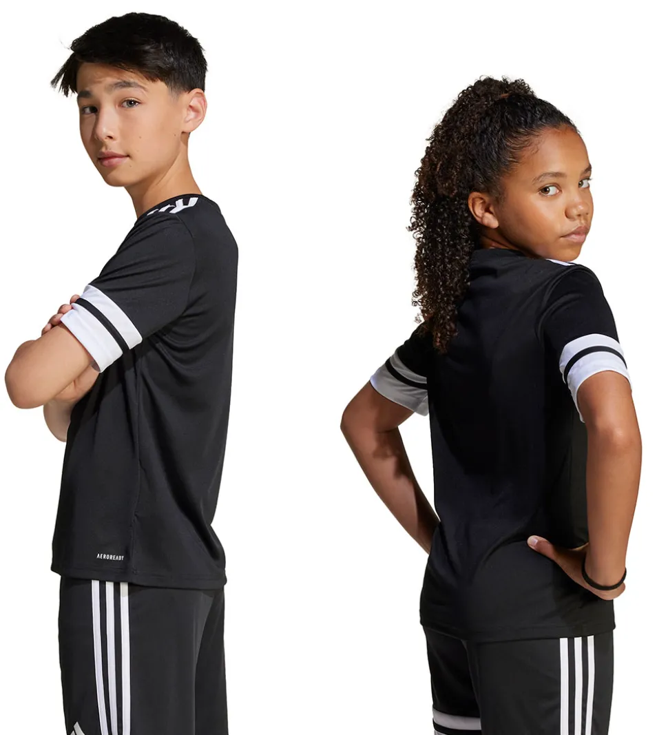 adidas Performance T-shirt - SQUA25 JSY Y - Sort/Hvid