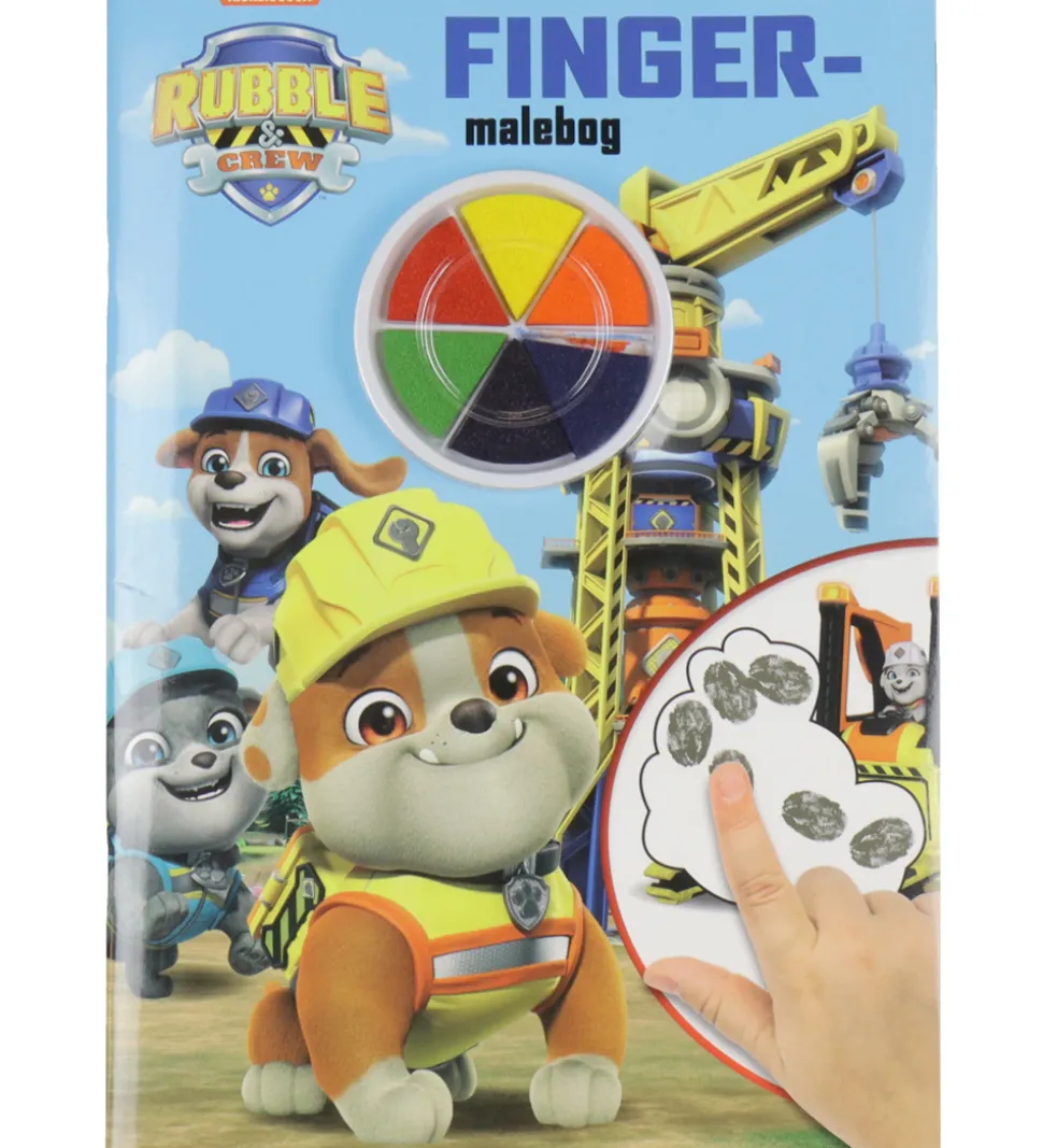 Alvida Bog - Fingermalebog m. Rubble & Crew - Dansk