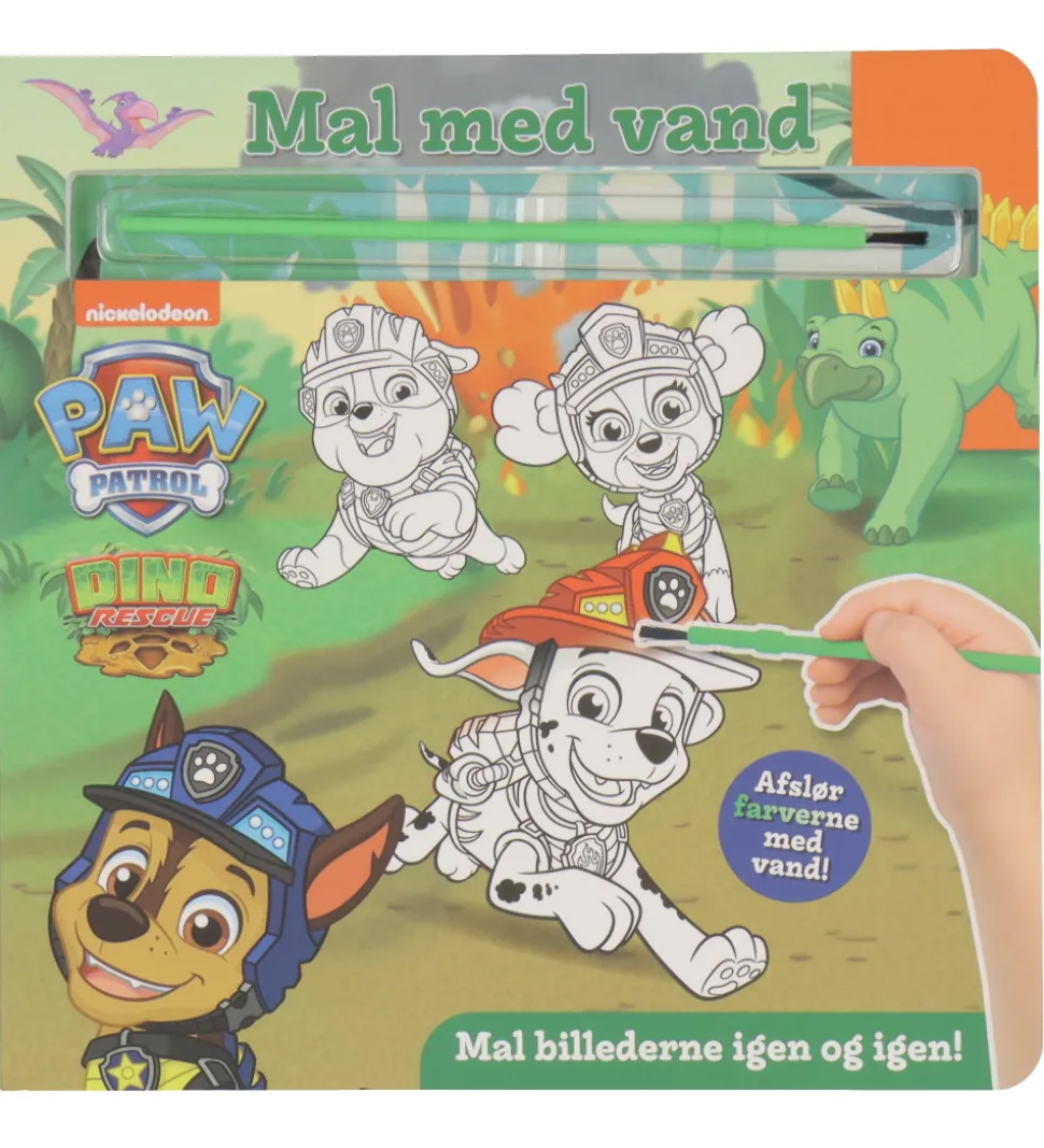 Alvilda Malebog - Mal Med Vand - Paw Patrol Dinoer