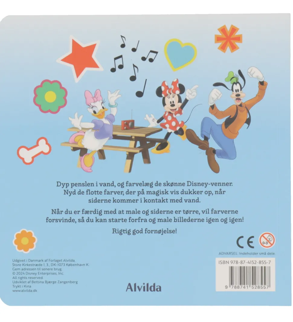 Alvilda Malebog - Mal Med Vand - Disney Mickey Og Venner
