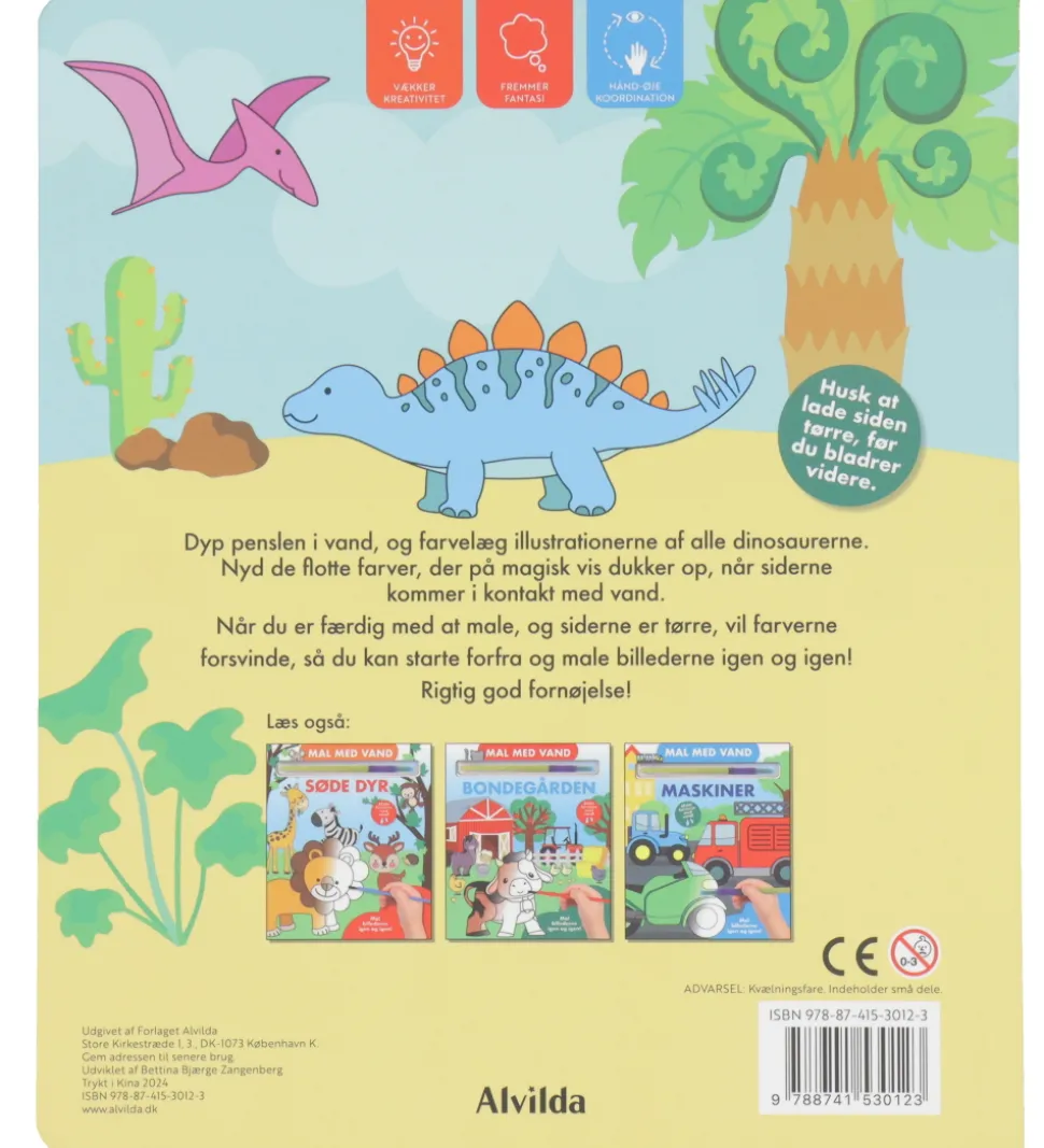 Alvilda Malebog - Mal Med Vand - Dinosaurer
