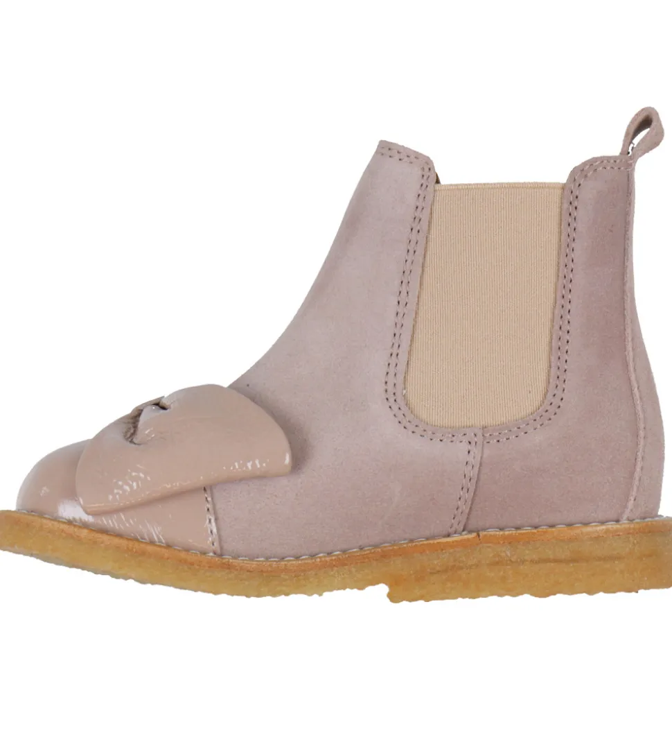 Angulus Støvler - Chelsea - Faded Rose m. Sløjfe