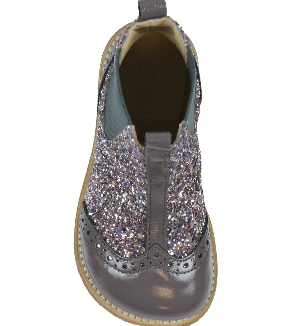 Angulus Støvler - Chelsea - Lavender/Pastel m. Glitter
