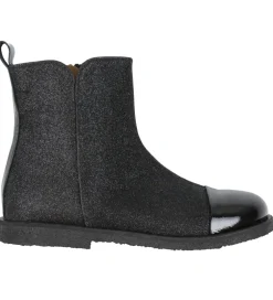 Angulus Støvler - Chelsea - Sort/Glitter