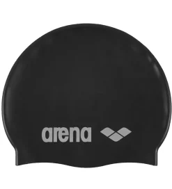 Arena Badehætte - Classic Silicone - Black/Silver