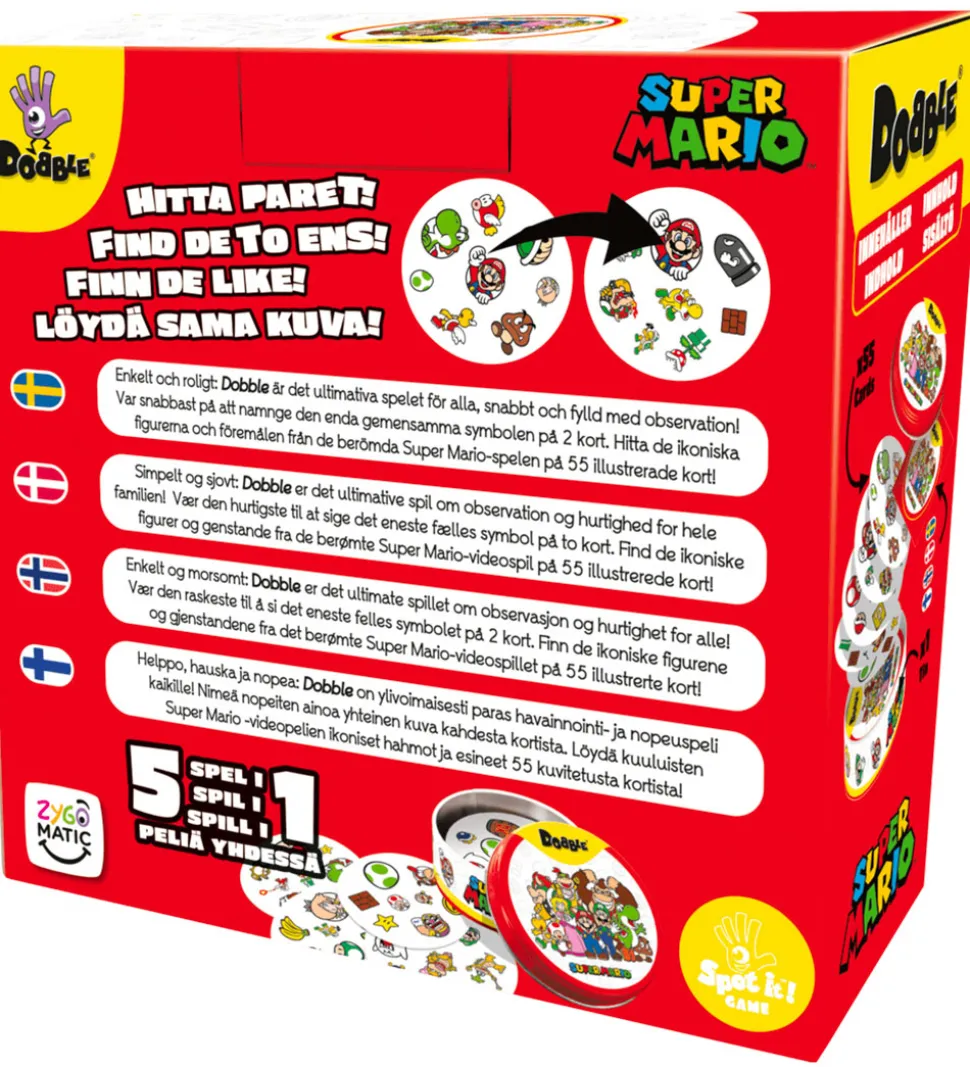 Asmodee - Dobble - Super Mario Nordic