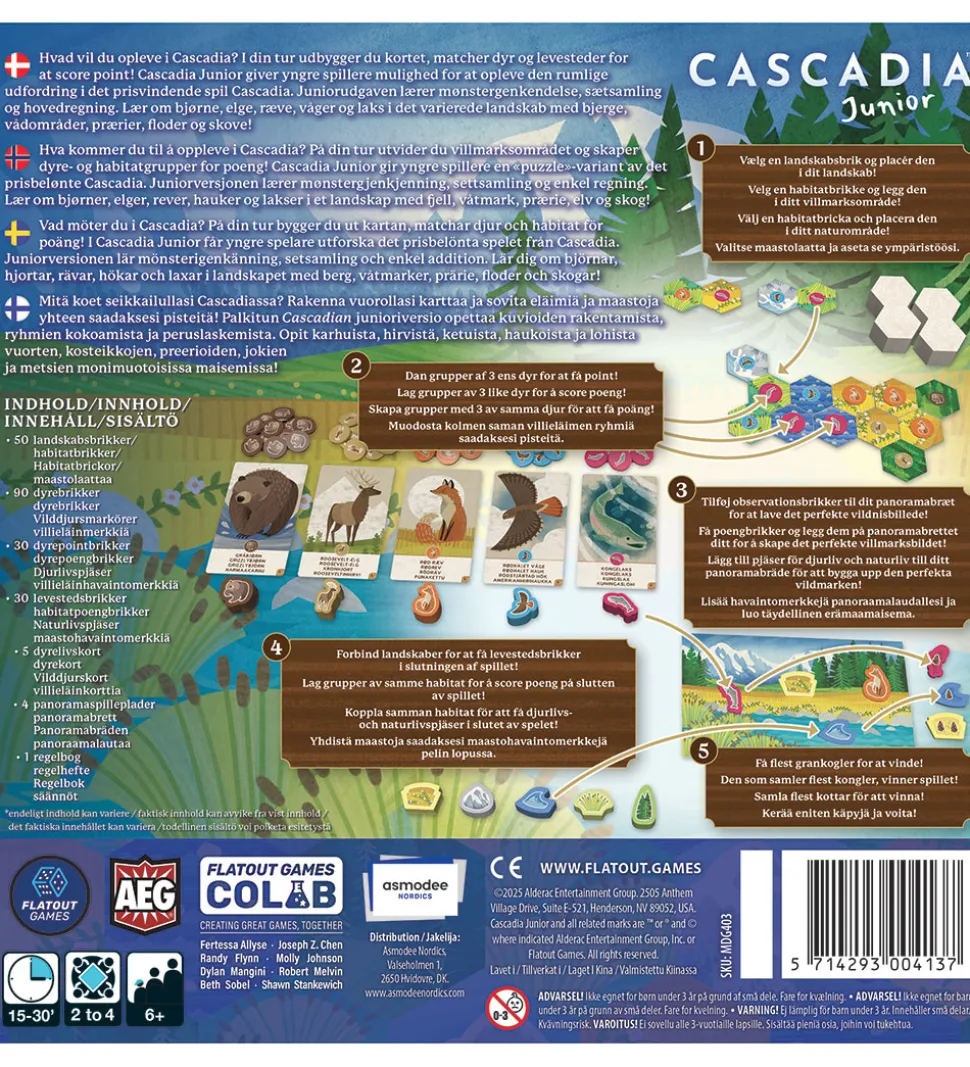 Asmodee Spil - Cascadia Junior