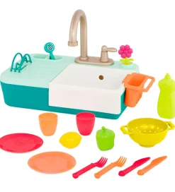 B. Toys Legekøkken - Køkkenvask m. Vand - 18 Dele