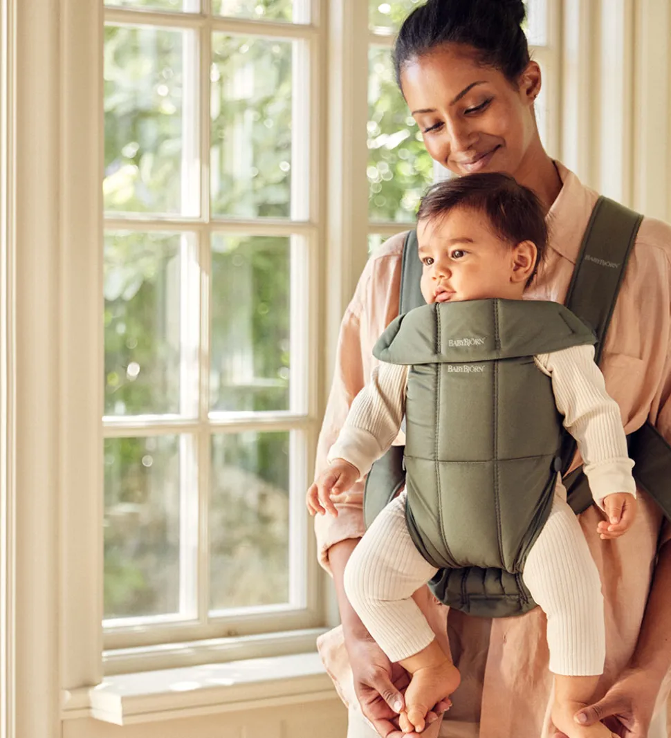 BabyBjörn Bæresele - Mini - Vævet - Mørkegrøn