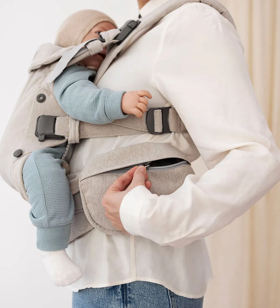 BabyBjörn Lommer til Bæresele - Vævet Melange - Lys Beige