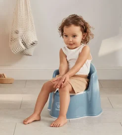 BabyBjörn Pottestol - Gråblå/Hvid