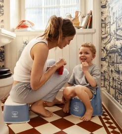 BabyBjörn Pottestol - Gråblå/Hvid