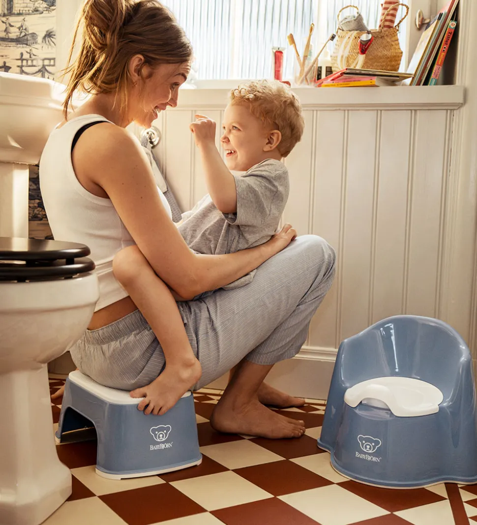 BabyBjörn Skammel - Gråblå/Hvid