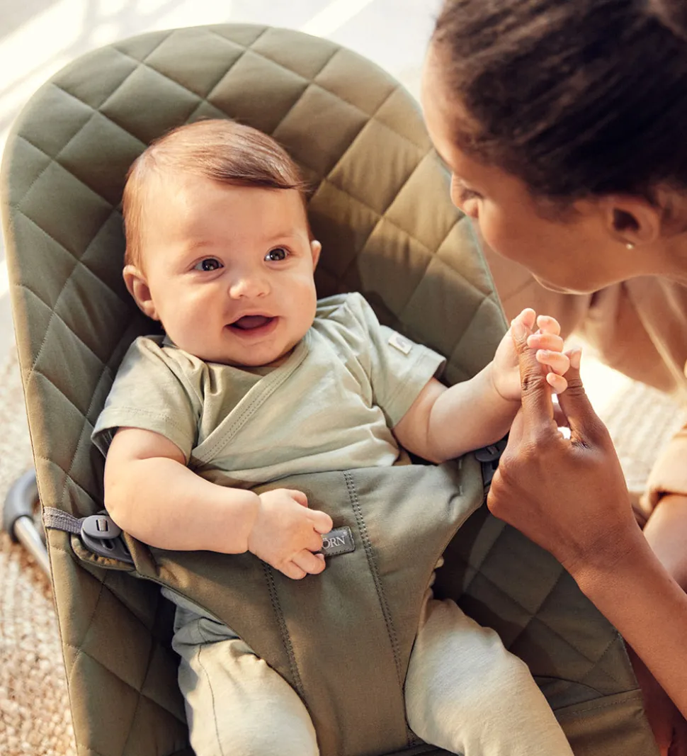 BabyBjörn Skråstol - Bliss - Classic Quiltet - Mørkegrøn