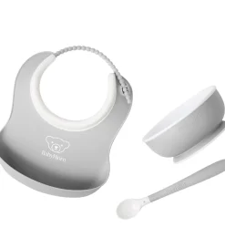 BabyBjörn Spisesæt - 3 Dele - Grå